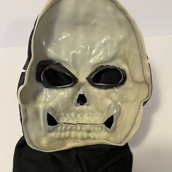 Easter Unlimited Skull Mask Fun World 9205 Hood Halloween Face - Picture 4 of 10